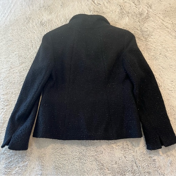 Talbots Blazer Jacket Tweed‎ Wool Classy Elegant Shimmer Sparkly Steampunk 6P - Picture 10 of 11